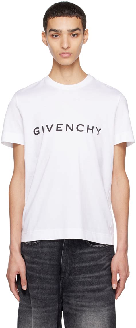 givenchy white logo t shirt